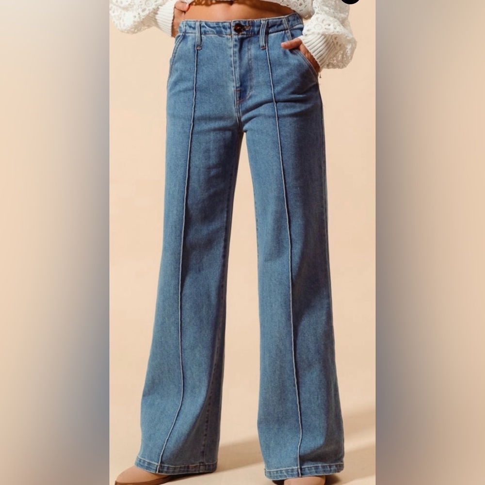 So Me Blue Mid-rise straight leg Women's Jeans